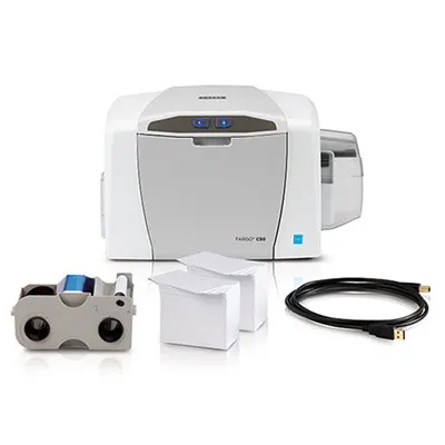 Fargo 51700 C50 ID Card Printer with Supplies - Single-Sided