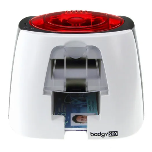 Evolis Badgy200 ID Card Printer with Supplies - Single-Sided
