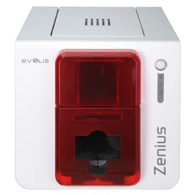 Evolis Zenius Expert ID Card Printer Single-Sided - Fire Red
